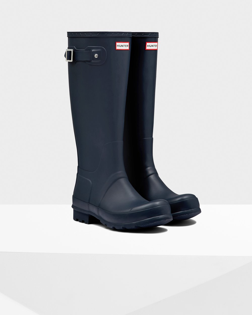 Mens Hunter Tall Rain Boots Navy - Original - 5469078-WR